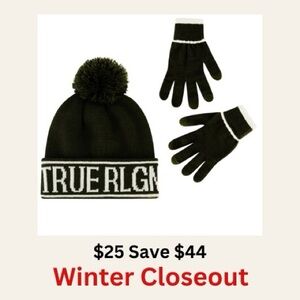 True Religion Black and White Knit Set